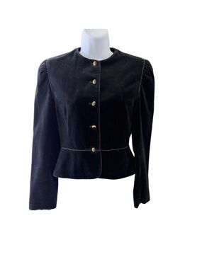 Vintage 1950s Irving Samuel Velvet Evening Jacket Minimalist Structured Bolero
